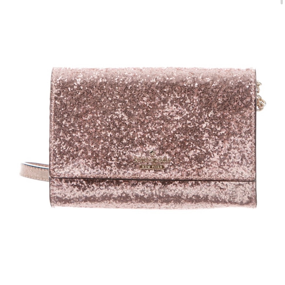Kate Spade Pink Glitter Crossbody